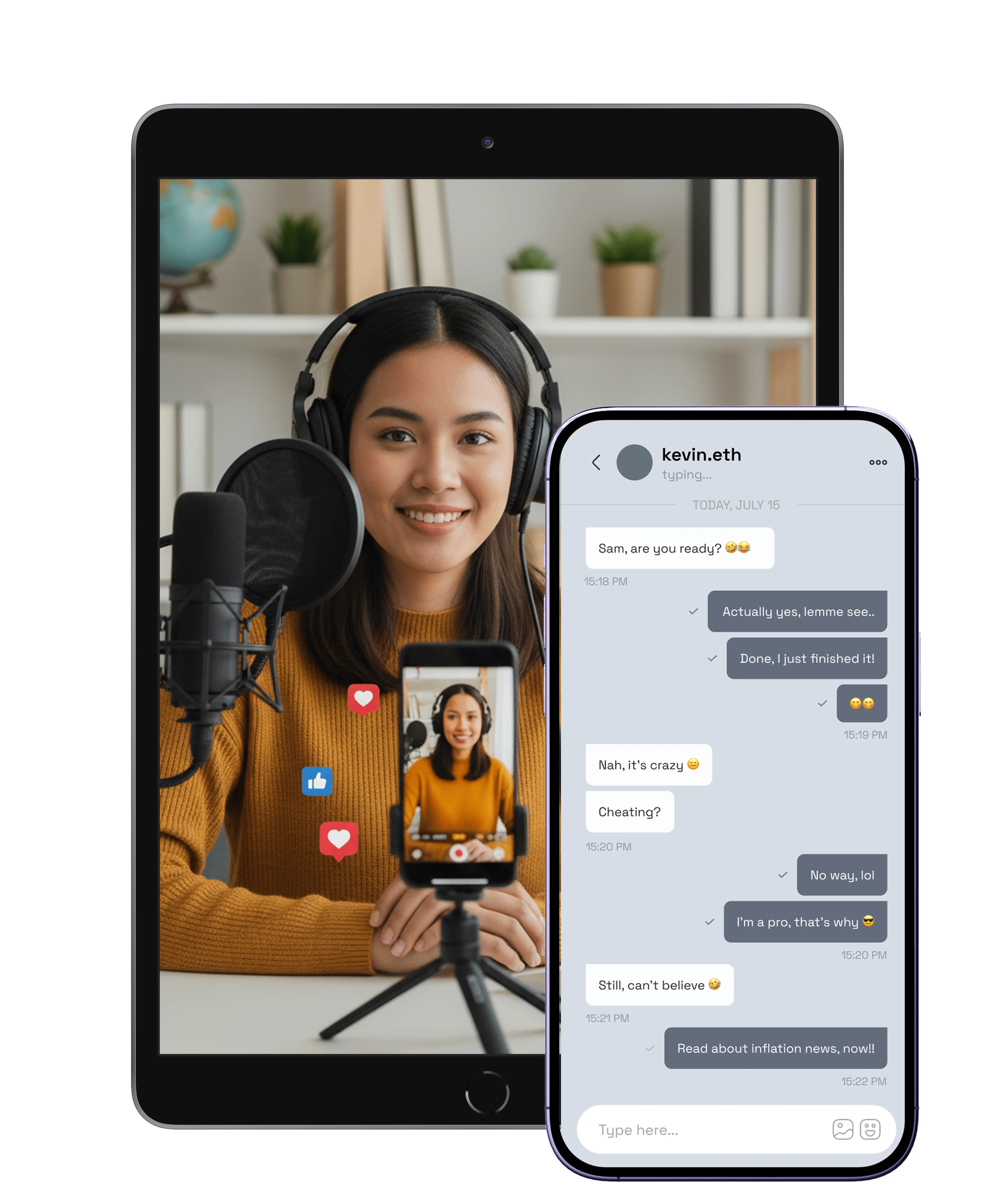 Tablet and phone interface 2